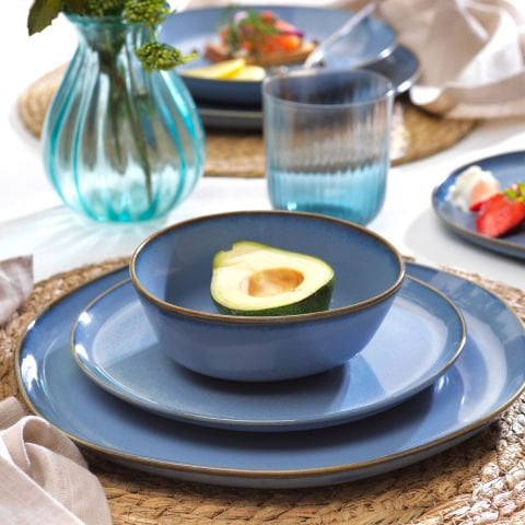 Schafer Hope Yemek Takımı 24 Parça - Mavi-------