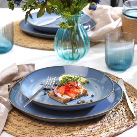 Schafer Hope Yemek Takımı 24 Parça - Mavi-------