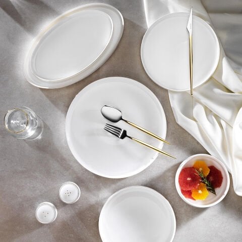 Schafer Superfine Bone Lumiere Yemek Takımı 56 Parça - Gold