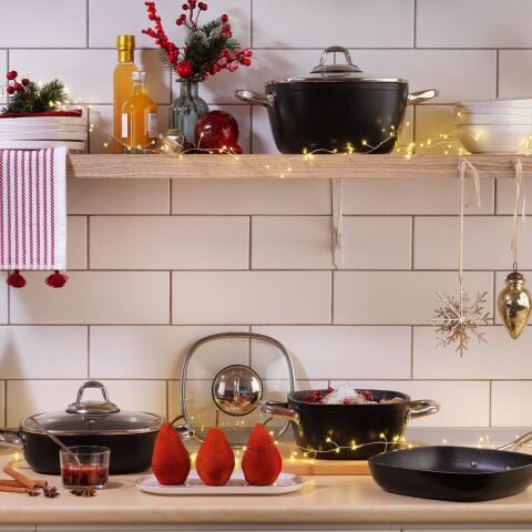 Gastronomie Master Y.Y. Tencere Seti - İnd-7 Parça-Siyah