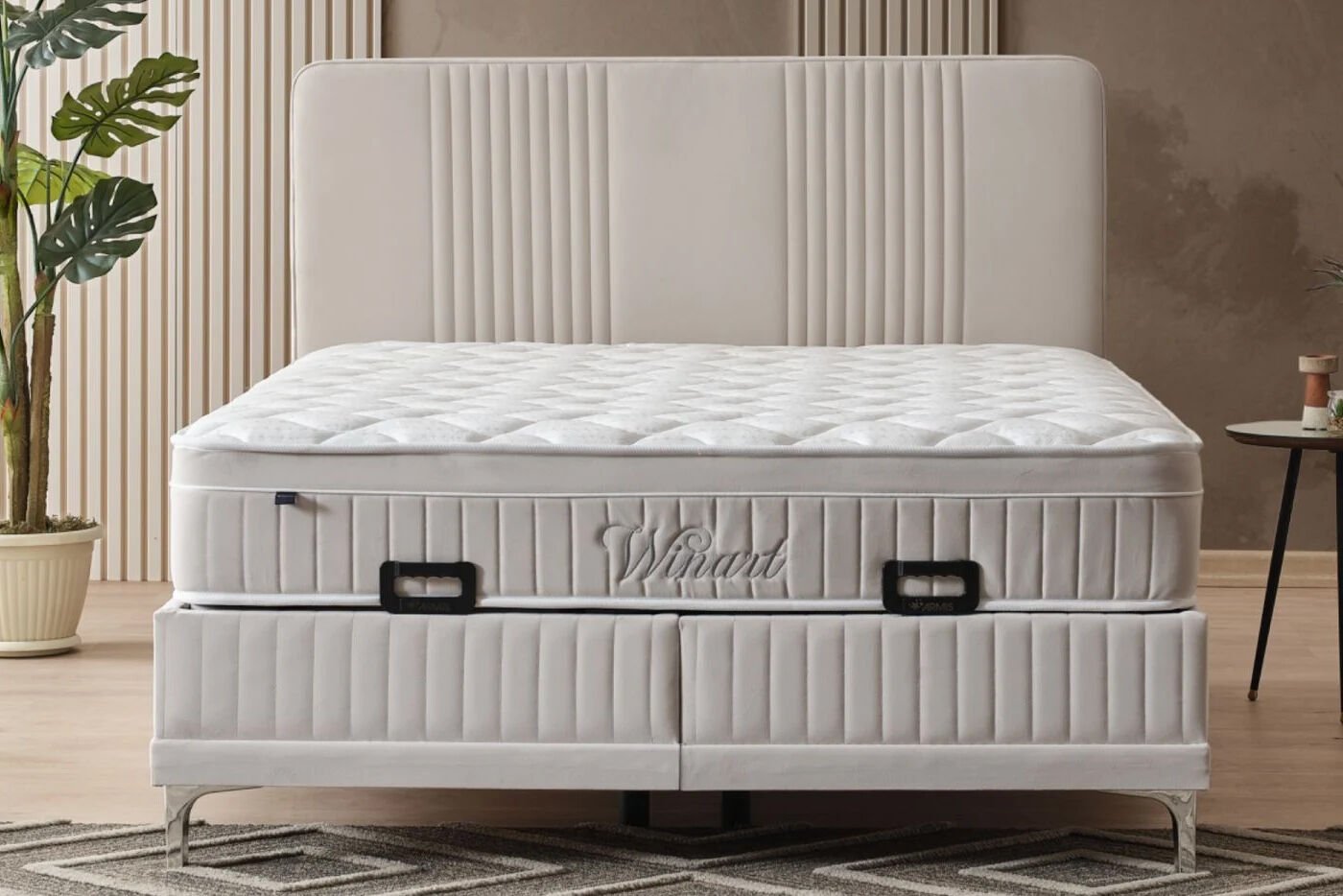 Armis Winart 150x200 Yatak Baza Başlık 3'lü Set