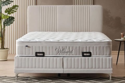 Armis Winart 150x200 Yatak Baza Başlık 3'lü Set