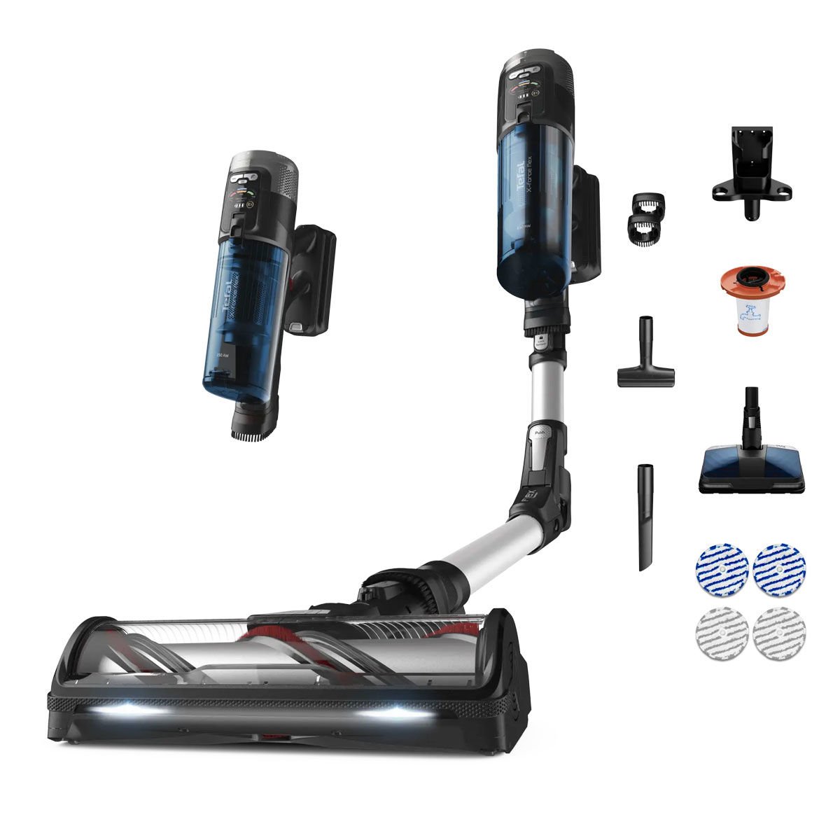 Tefal TY9AC1 X-Force Flex 13.60 Allergy Aqua Aerospin Dikey Şarjlı