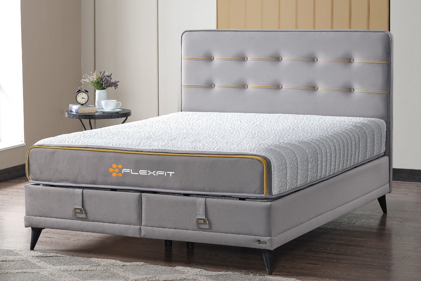Armis Flexfit 90x190 Yatak Baza Başlık 3'lü Set