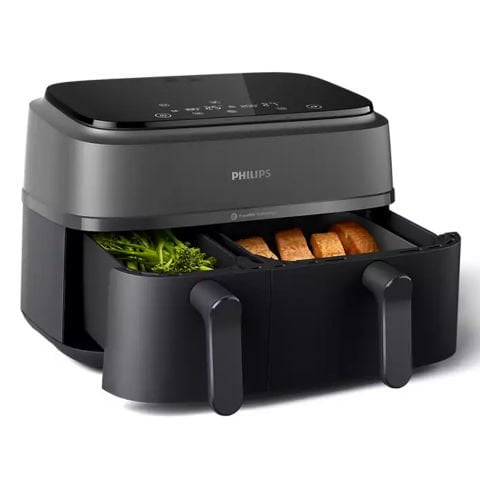Philips NA350/00, 3000 Serisi 9L Çift Hazneli Airfryer Yağsız Fritöz