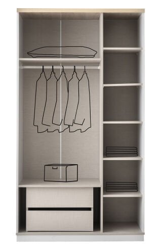 Evart E231 Dejavu 3 Kapaklı Dolap