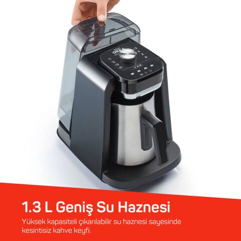 Arzum OK0036-05 Okka Rıch Pro Plus Su Tanklı Türk Kahvesi Makinesi Krom