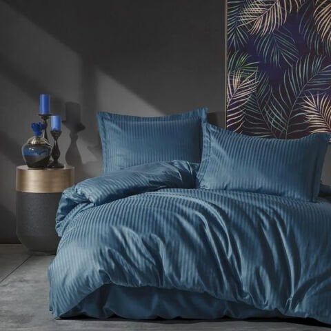 Cotton Box Çift Kişilik Elegant Stripe Saten Nevresim Takımı