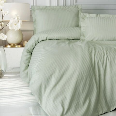 Cotton Box Çift Kişilik Elegant Stripe Saten Nevresim Takımı