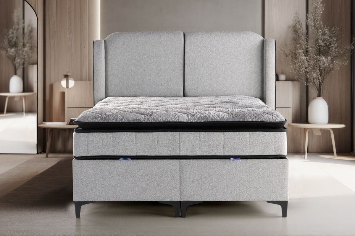 Bossleep Çınar 150x200 Yatak Baza Başlık 3lü Set