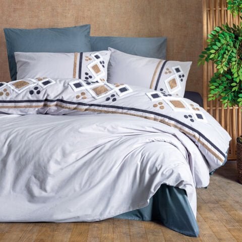 Cotton Box Çift Kişilik Puff Nakışlı Ranforce Nevresim Takımı