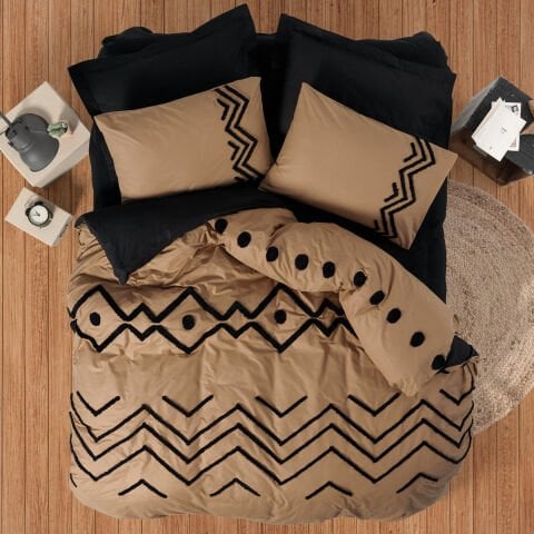 Cotton Box Çift Kişilik Puff Nakışlı Ranforce Nevresim Takımı