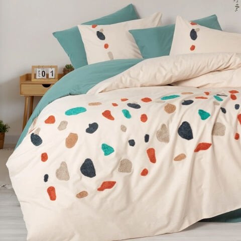 Cotton Box Çift Kişilik Puff Nakışlı Ranforce Nevresim Takımı