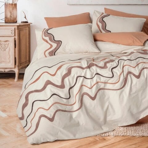 Cotton Box Çift Kişilik Puff Nakışlı Ranforce Nevresim Takımı