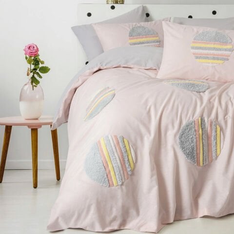 Cotton Box Çift Kişilik Puff Nakışlı Ranforce Nevresim Takımı