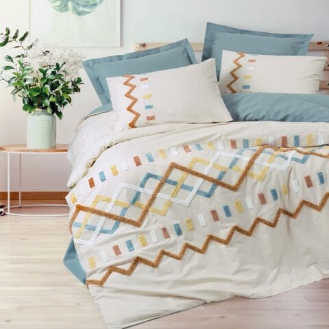 Cotton Box Çift Kişilik Puff Nakışlı Ranforce Nevresim Takımı