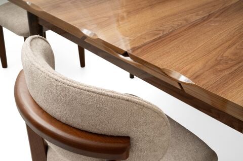 Levent Msa.0037-278, Argun 80*130 Açılır Masa Hazar Kahve