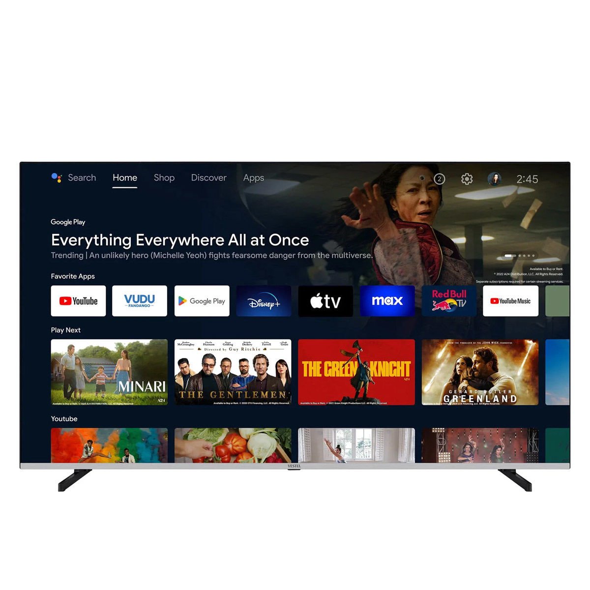 Vestel 65UA9540 65''  164 Ekran 4K UHD Android Smart LED TV