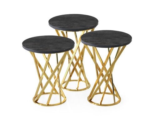 Levent Zgn.0022-493, Thales Zigon Sehpa Gold İrony