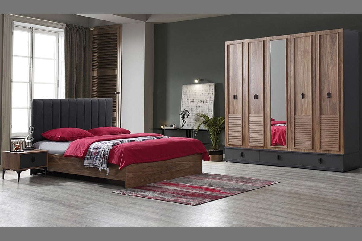 Marcabella Loft Yatak Odası Takımı - Başlıklı