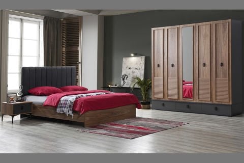 Marcabella Loft Yatak Odası Takımı - Başlıklı