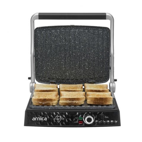 Arnica Diamond Granit Izgaralı Tost Makinesi Mor GH26253