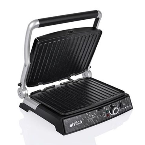 Arnica Diamond Granit Izgaralı Tost Makinesi Siyah GH26251