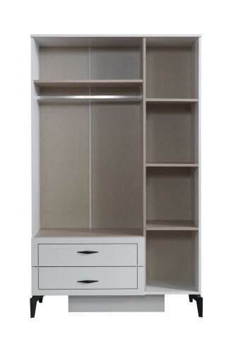 Evart E883 Çizgi 3 Kapaklı Mat Beyaz