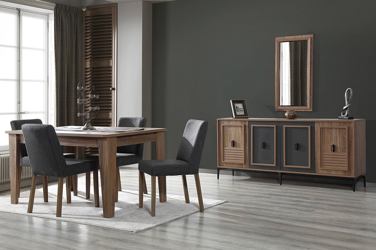 Marcabella Loft 4 Sandalyeli Yemek Odası Takımı