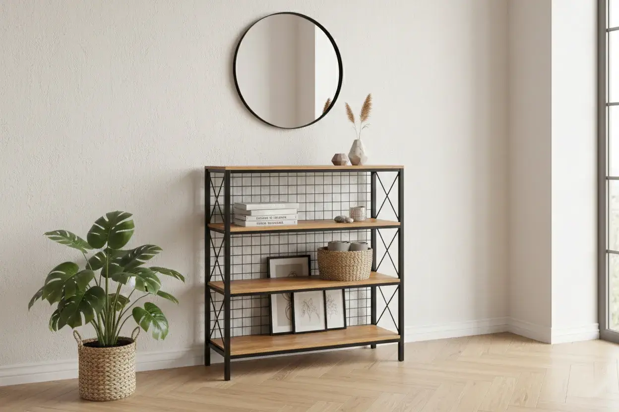 ALİN KİTAPLIK CEVİZ SİYAH