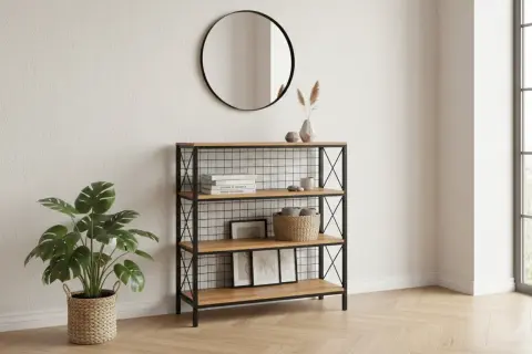 ALİN KİTAPLIK CEVİZ SİYAH