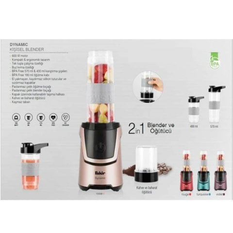 Fakir Dynamic 2'İN 1 Kişisel Blender Ve Kahve Öğütücü