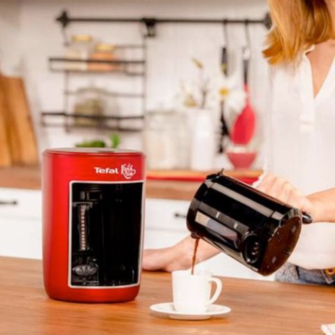 Tefal Köpüklüm Auto Türk Kahve Makinesi Kırmızı
