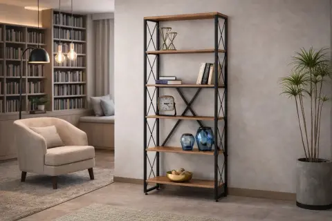 AK5612 MEK ÇAPRAZ KİTAPLIK 90'LIK