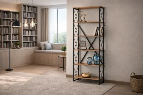 AK5612 MEK ÇAPRAZ KİTAPLIK 90'LIK