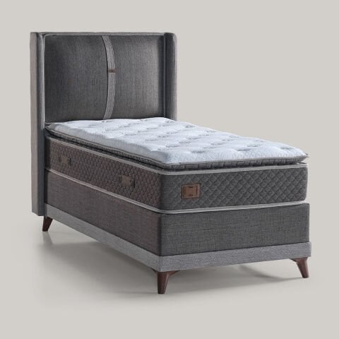 Bossleep Karen 90x190 Yatak Baza Başlık 3'lü Set