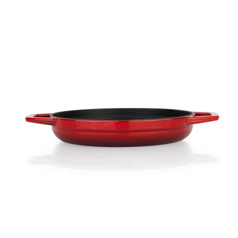 Schafer Guss Chef Döküm Sahan Çift Kulplu 19cm-1 Parça-Kırmızı