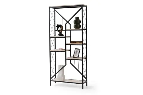 HAT KİTAPLIK TRAVERTEN SİYAH