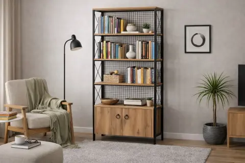 BELİZ KAPAKLI KİTAPLIK