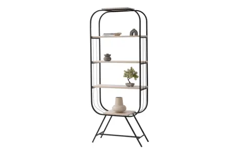 ASU KİTAPLIK TRAVERTEN SİYAH