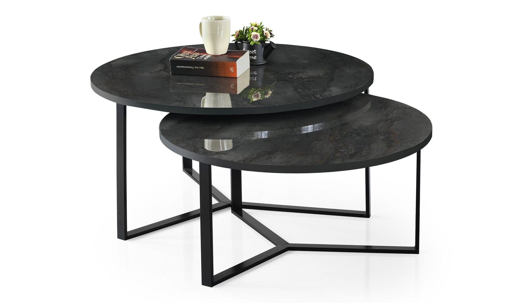 Levent Ort.0016-457, 4197 Bambino Y Ayak Orta Sehpa İrony Siyah