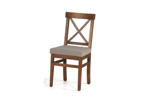 ADA LÜKENS MASA VE ÇAPRAZ DÖŞEMELİ SANDALYE, CEVİZ-GRİ, 125x80