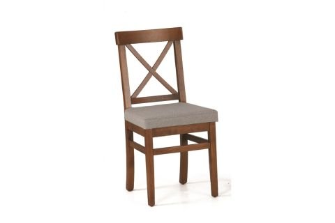 ADA LÜKENS MASA VE ÇAPRAZ DÖŞEMELİ SANDALYE, CEVİZ-GRİ, 125x80