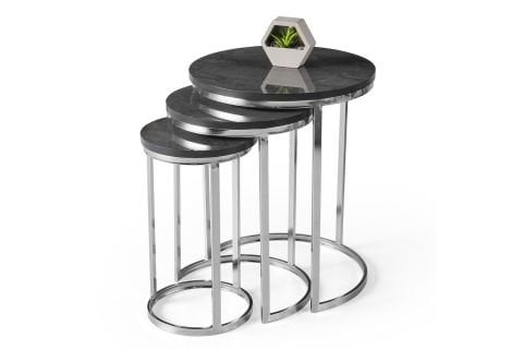 Levent Zgn.0001-492, Nil Zigon Sehpa İrony Krom Ayak