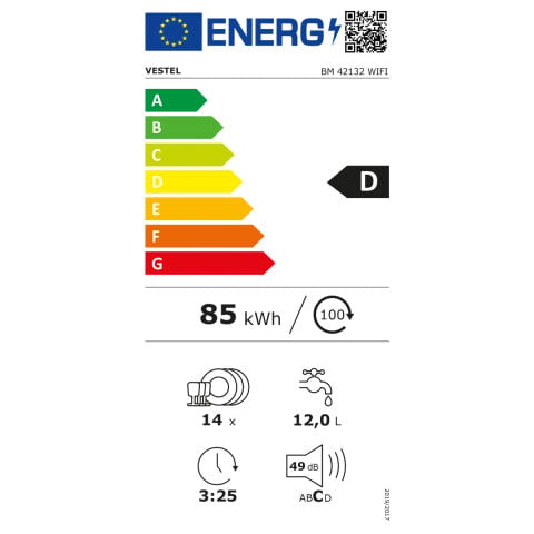 Vestel Bm 42132 Wıfı, 4 Prg Beyaz Bulaşık Makinesi - 20350661