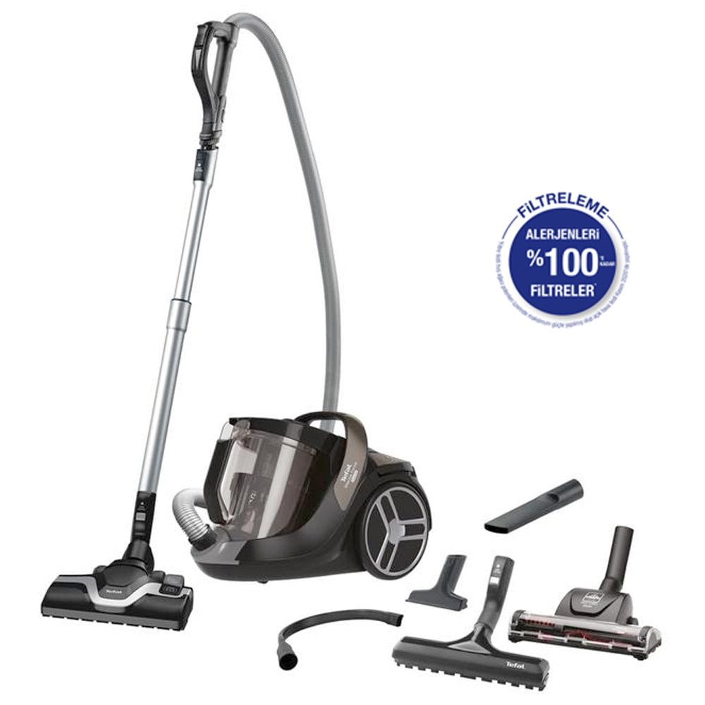 Tefal TW7289 5 Silence Force Cyclonic Toz Torbasız Elektrikli Süpürge - Kahverengi