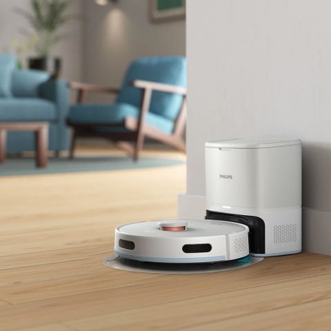Philips XU2100/20 Homerun 2100 Serisi Aqua İstasyonlu Beyaz Robot Süpürge