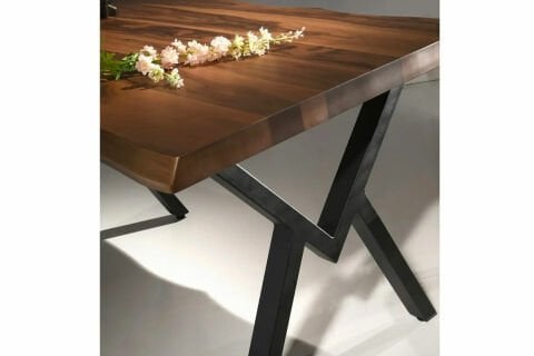 Levent MTK.0152-438, 6030 Agron Masa+(4) 3650 Sandalye Ceviz Siyah