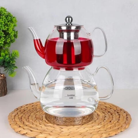 Arow TR-4322 Linda Cam Çaydanlık Seti