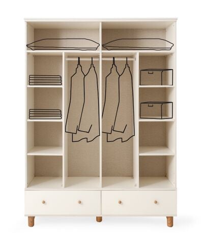 Sky Nice 4 Kapılı Dolap